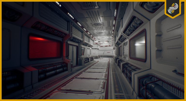 Modular SciFi Hallway